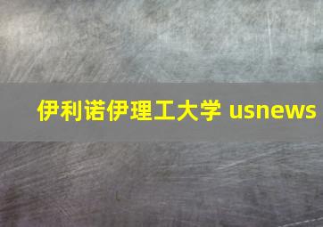 伊利诺伊理工大学 usnews